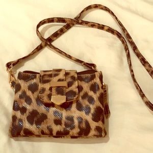 Charming Charlie Animal Print crossbody purse